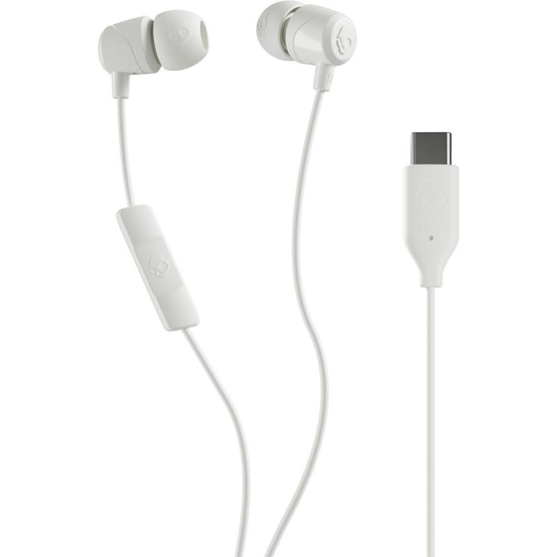 Skullcandy Jib In-Ear Earphones, Wired, USB-C, Built-in Microphone, White