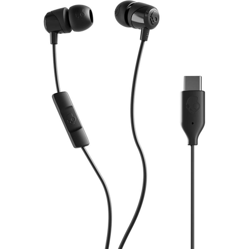 Skullcandy Jib In-Ear Earphones, Wired, USB-C, Built-in Microphone, Black