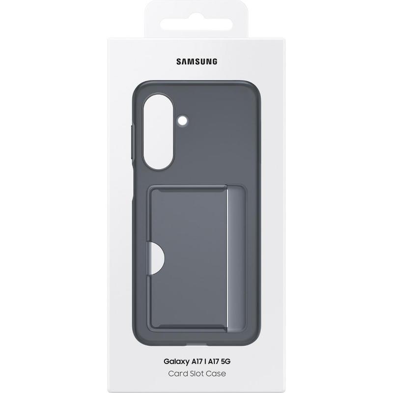 Samsung Card Slot Back Cover Mobile Case, for Samsung Galaxy A17 4G/Galaxy A17 5G, Black — 4