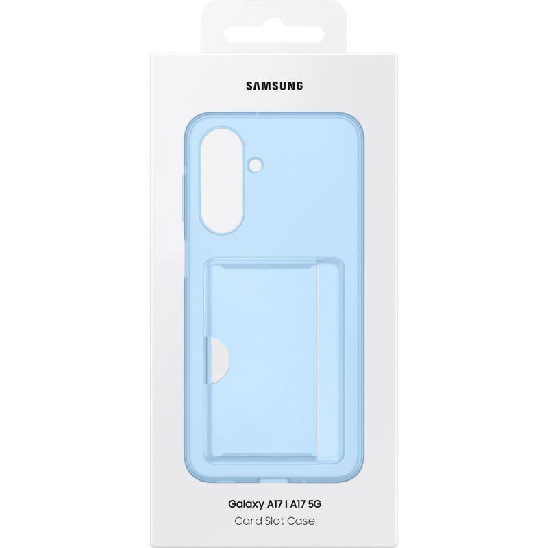 Samsung Card Slot Back Cover Mobile Case, for Samsung Galaxy A17 4G/Galaxy A17 5G, Blue — 4