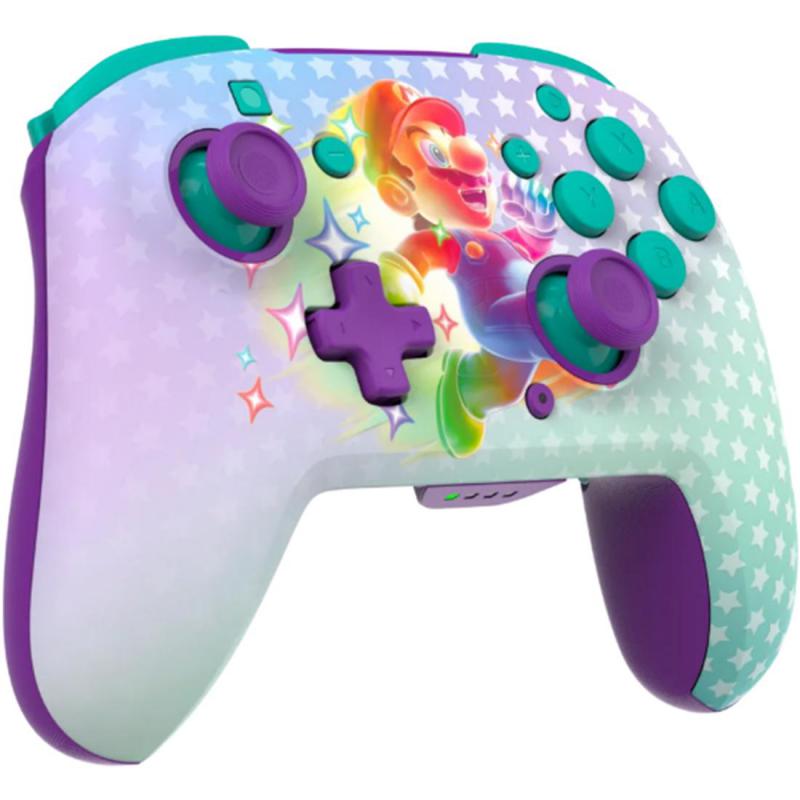 Turtle Beach Rematch Invincible Mario (Glow in the Dark) Controller, Wireless, for Nintendo Switch 2, White/Green — 2