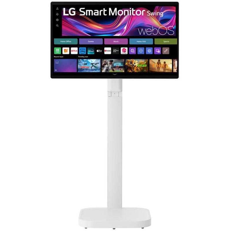LG 31.5" Monitor with Stand, 4K UHD (Ultra HD), 60 Hz, 5ms, Touchscreen, Built-in Dual Speaker (2 X 5W), White