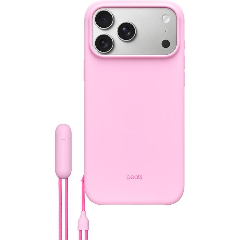 Beats Kickstand Back Cover Mobile Case with MagSafe, for iPhone 17 Pro Max, Pebble Pink