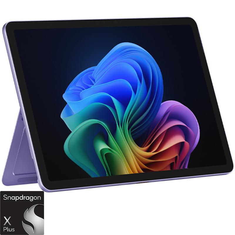 Microsoft Surface Pro 2-in-1 Laptop - Detachable, AI with CoPilot+, 12", Snapdragon X Plus, 16 GB RAM, 512 GB SSD, Windows 11 Home, Qualcomm Adreno, Tablet