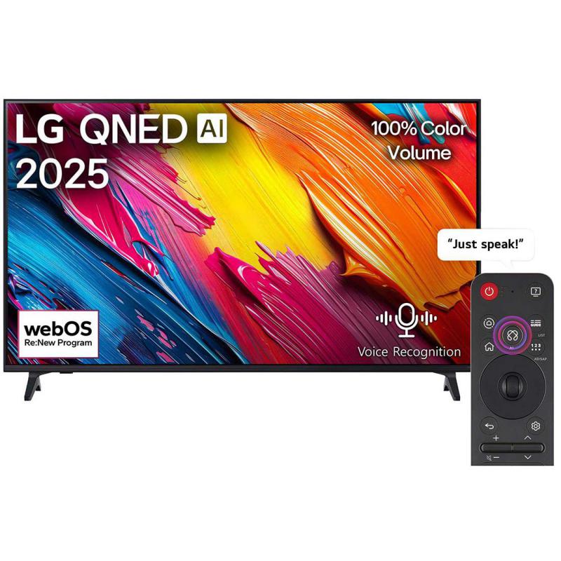 LG 65" Smart TV, 4K QNED, 60 Hz, Black, QNED70