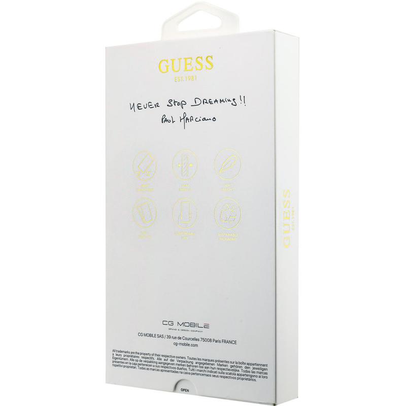 Guess Back Cover Mobile Case with MagSafe, for iPhone 17 Pro, Black — 4