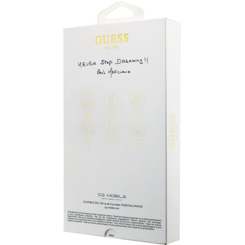 Guess Back Cover Mobile Case with MagSafe, for iPhone 17 Pro, Pink — 4