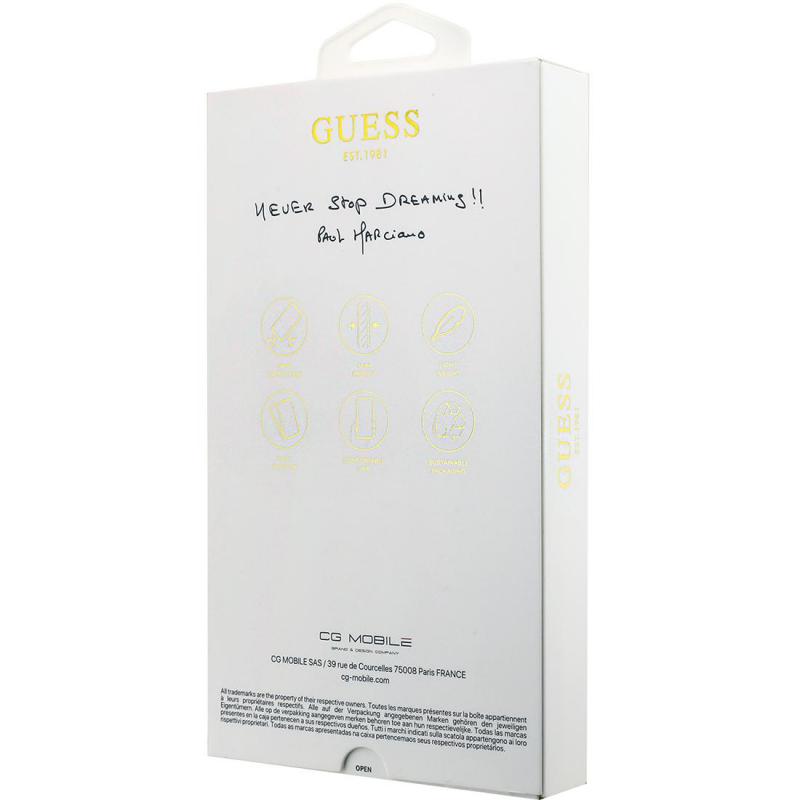 Guess PU Leather Back Cover Mobile Case with MagSafe, for iPhone 17 Pro Max, Pink — 4