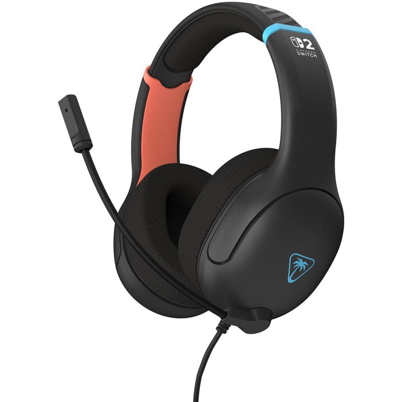 Turtle Beach Airlite Fit Gaming Headset, Wired, 3.5 mm Connector, Detachable Microphone, Black/Red