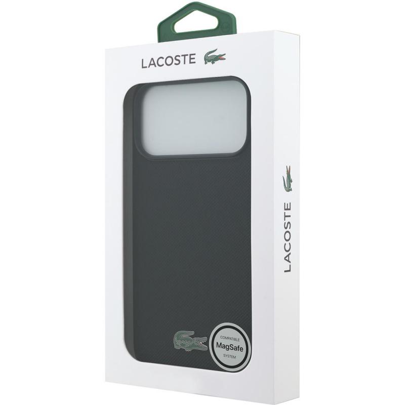 Lacoste Hard Back Cover Mobile Case with MagSafe, for iPhone 17 Pro Max, Black — 3