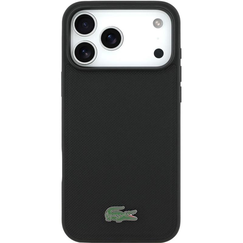 Lacoste Hard Back Cover Mobile Case with MagSafe, for iPhone 17 Pro Max, Black — 2