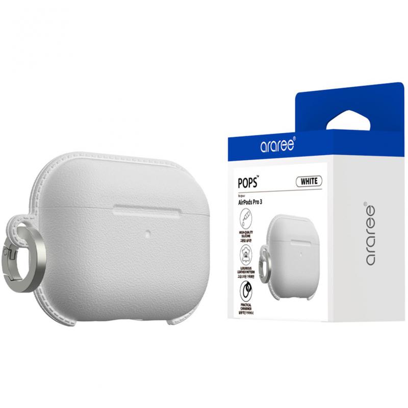 Araree POPS Earbuds Case, for Apple AirPods Pro 3, White