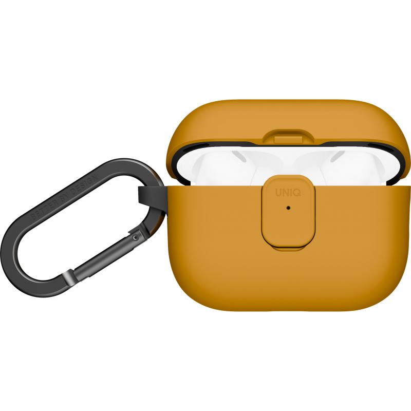 Uniq Clyde Earbuds Case, for Apple AirPods Pro 3, Racing Yellow/Dark Grey