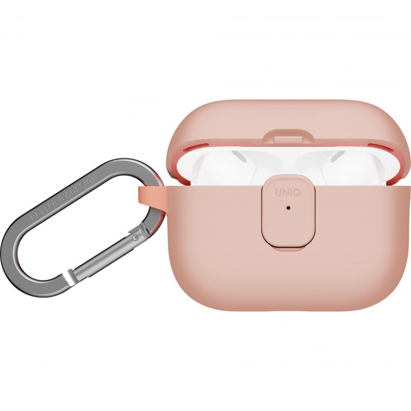 Uniq Clyde Earbuds Case, for Apple AirPods Pro 3, Light Pink/Crepe Pink