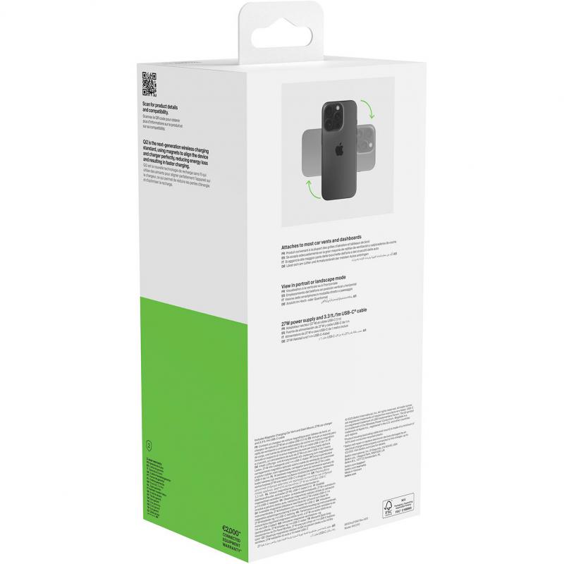 Belkin Magnetic Charging Car Vent and Dash Mount Smartphone Car Accessory, for Most Smartphones with Qi Wireless Charging, Black — 5