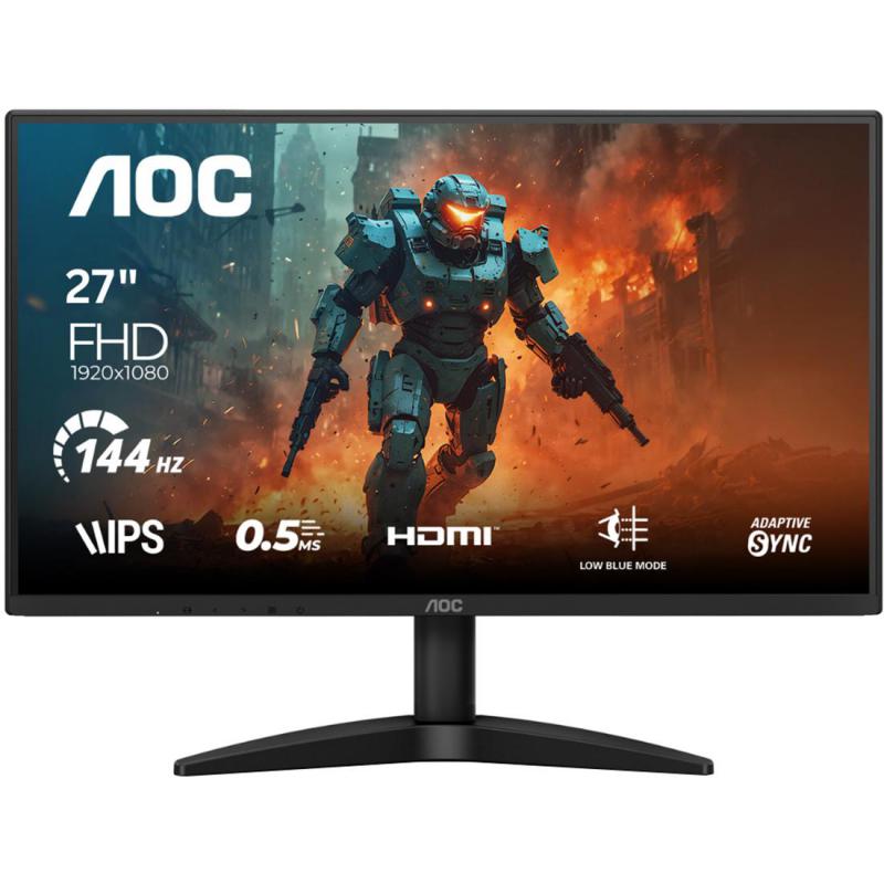 AOC 27B36X 27" Gaming Monitor, WLED, FHD (Full HD), 144 Hz, 0.5ms (MPRT), Black