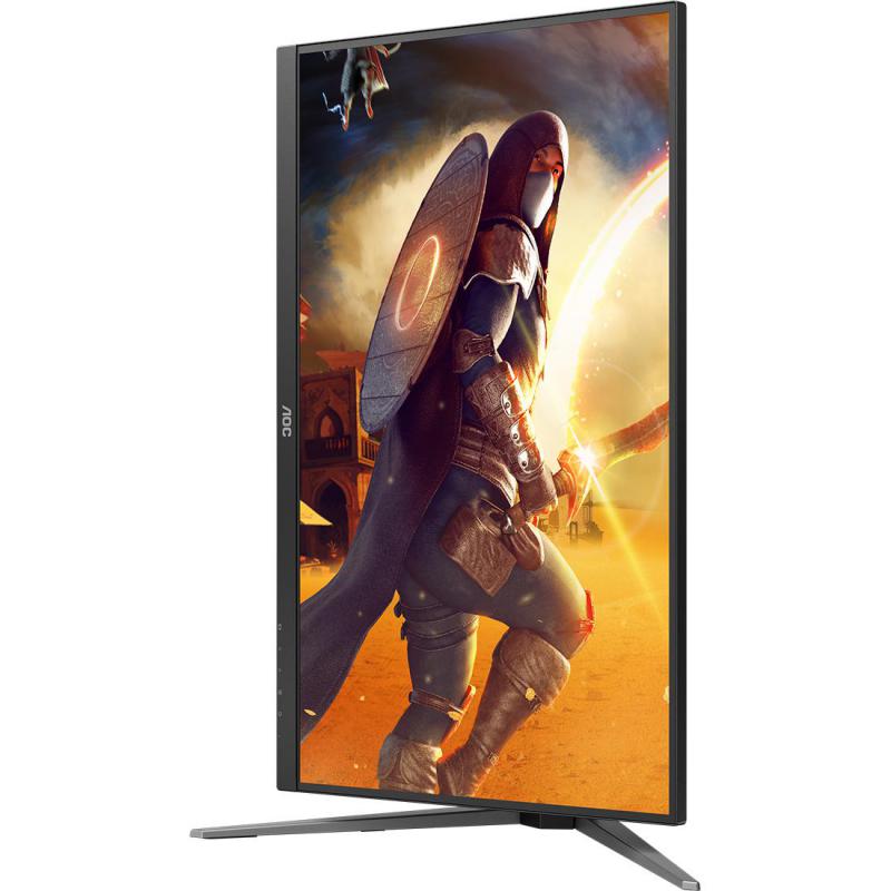 AOC U27G4 27" Gaming Monitor, WLED, LED, 320 Hz, 0.3ms (MPRT), Black/Red — 2