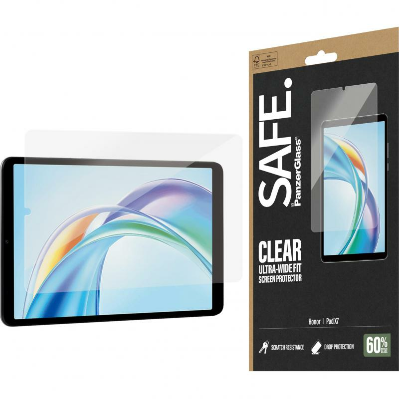 PanzerGlass SAFE Ultra-Wide Fit Tablet Screen Protector, for Honor Pad X7 8.7", Super+ Glass, Standard Fit
