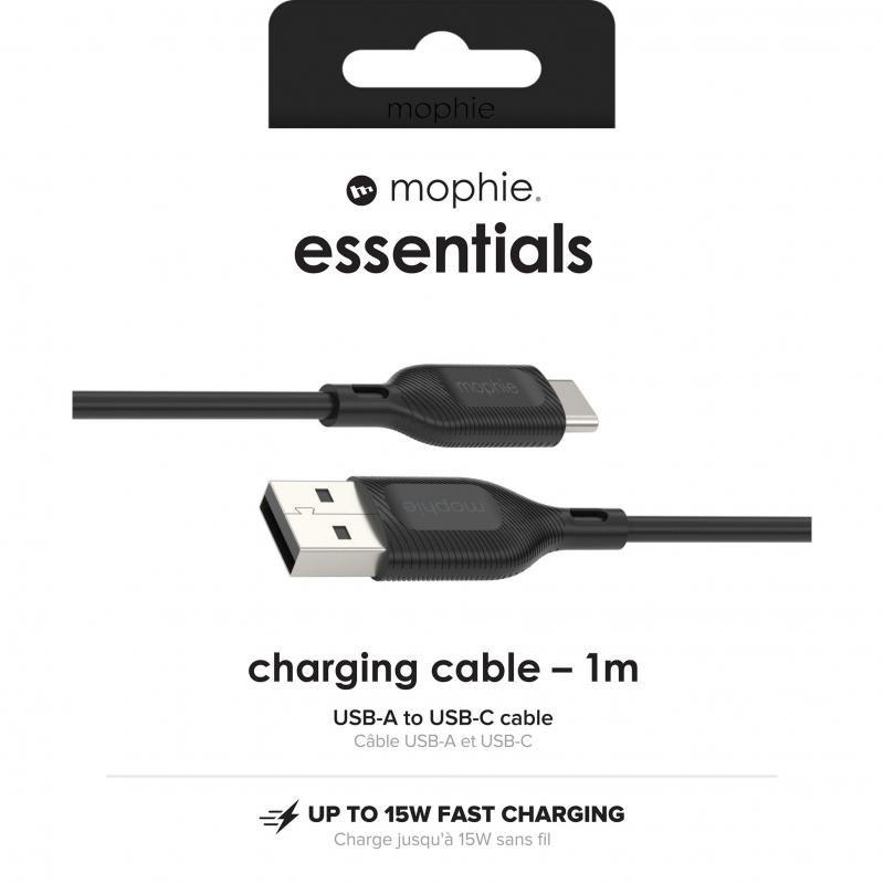 Mophie Essentials USB-A to USB-C Sync & Charge Cable, 1.00 m ( 3.28 ft ), Black — 4