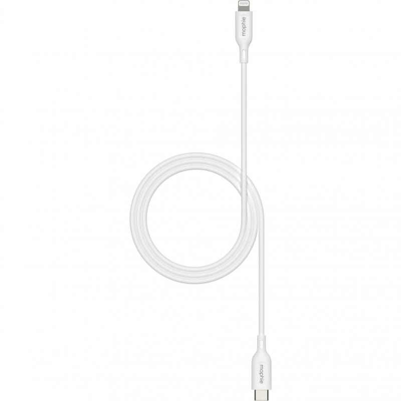 Mophie Essentials Lightning to USB-C Sync & Charge Cable, 1.00 m ( 3.28 ft ), White — 2