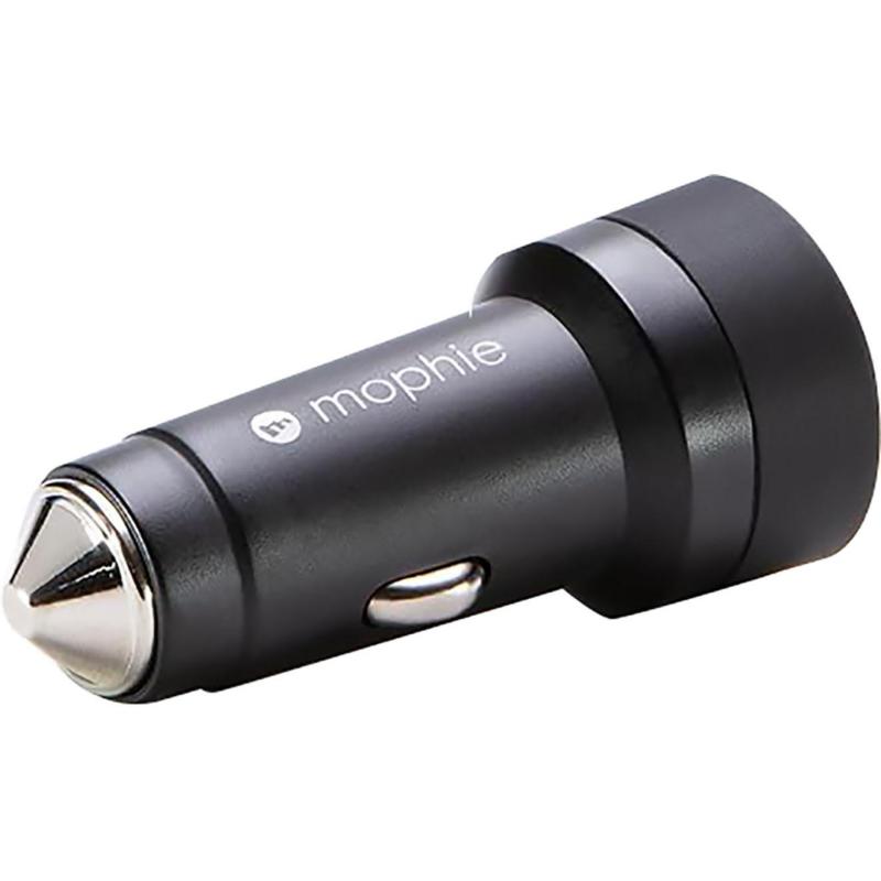 Mophie Car Charger USB-C 30W, Fast Battery Charging, 30 Watts, Single USB-C (PD), Black