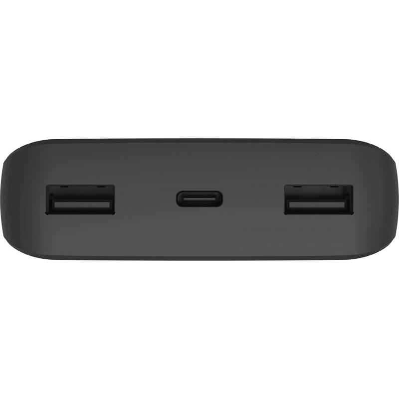 Mophie Essentials Powerstation 20K, Fast Battery Charging, 20000 mAh, 3 USB (1X USB-C/2X USB), Black — 3