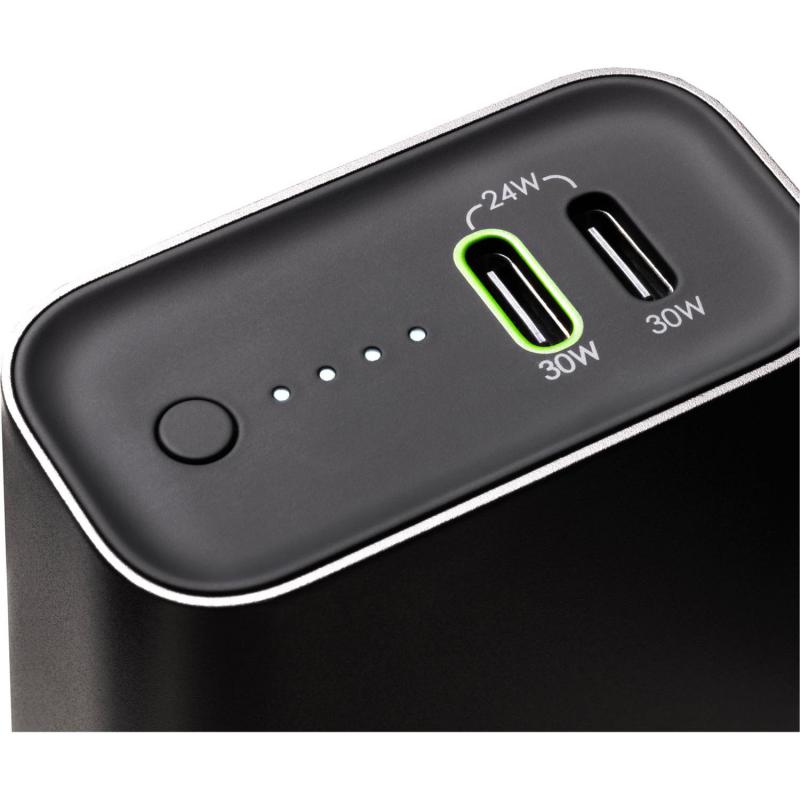 Mophie Powerstation 10K, PD Fast Charging, 10000 mAh, Dual USB-C, Black — 3