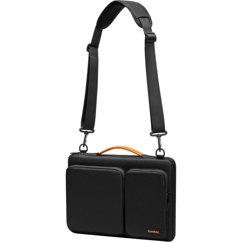 Tomtoc Defender-A42 Laptop Messenger Bag, for 16" (Device), Black — 2