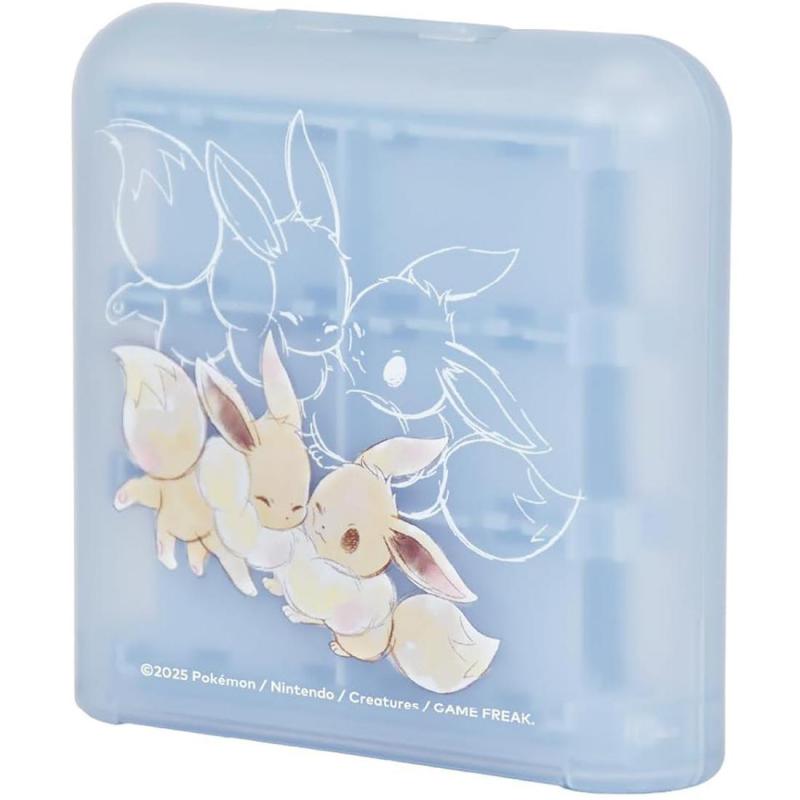 HORI 24-Game Card Case Eevee Cottage Core, for Nintendo Switch 2, Light Blue