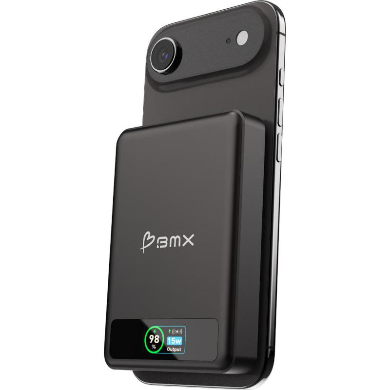 BMX SolidSafe Power Bank, Fast Battery Charging, 10000 mAh, Dual USB-C, Black — 3