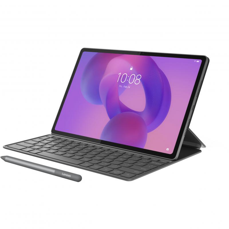 Lenovo Idea Tab Plus Tablet - 5G with Keyboard and Stylus 2025, 12.1", 256 GB, Luna Grey, 8-core CPU