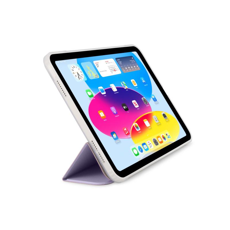 PIPETTO Origami No7 Folio Tablet Case, for iPad A16/iPad 10.9 10th Gen, Metallic Purple — 7