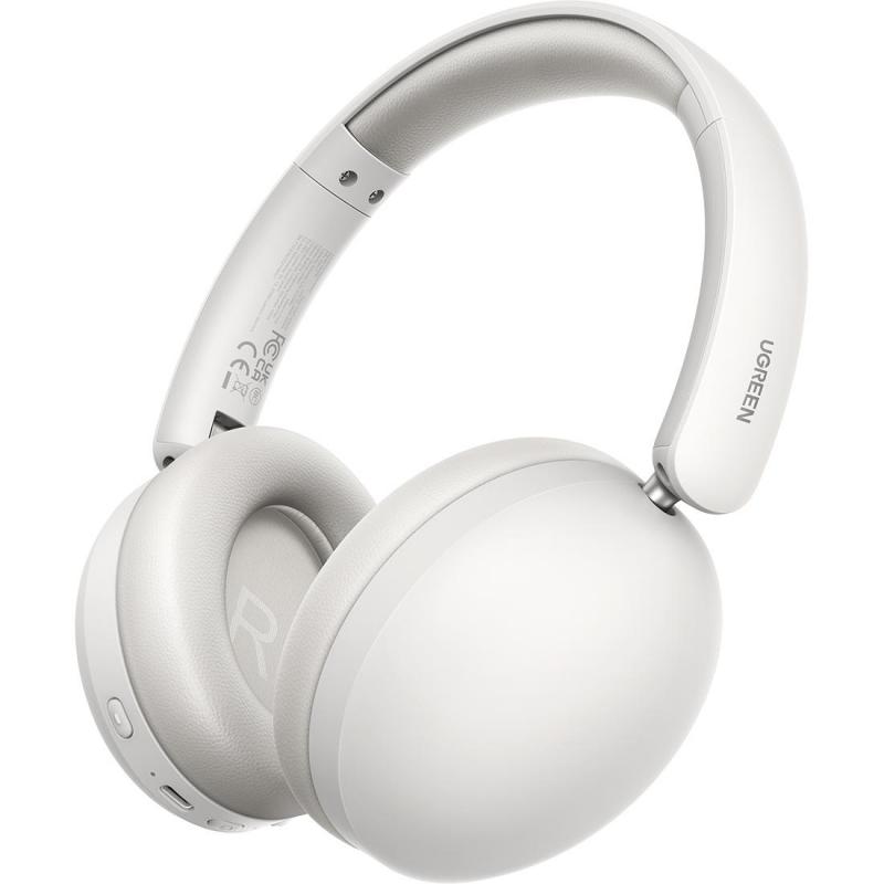 Ugreen Max 2 On-Ear Headphones, Bluetooth, USB-C (Charging), Built-in Microphone, Grey