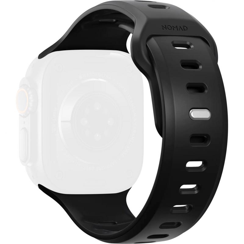 Nomad Tempo Wrist Strap, for Apple Watch Series 11 42/Watch Series 10 42/Watch Series 9 41/Watch SE 40, FKM Fluoroelastomer Rubber, Black