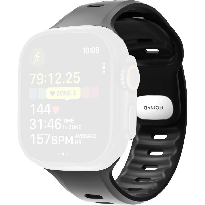 Nomad Tempo Wrist Strap, for Apple Watch Ultra 3/Watch Ultra 2/Watch Ultra, FKM Fluoroelastomer Rubber, Black