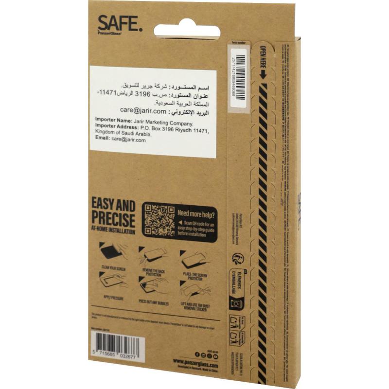 PanzerGlass SAFE Case Friendly Smartphone Screen Protector, for Xiaomi 15T Pro/15T, Tempered Glass, Edge-to-Edge, Black — 2