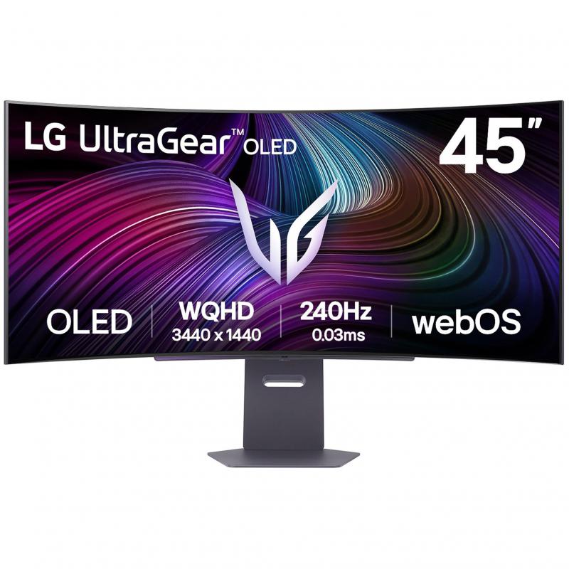 LG UltraGear 45" Gaming Monitor, OLED, LED, 240 Hz, 0.03ms, Built-in Dual Speaker (2 X 7W), Black