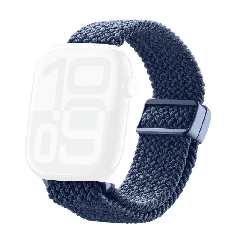 Cellularline SOFT BAND Wrist Strap, for Apple Watch Series 11 42/Watch Series 10 42/Watch Series 9 41/Watch SE 40, Nylon, Blue