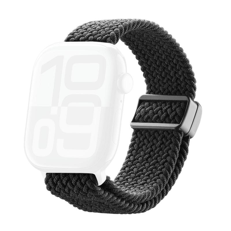 Cellularline SOFT BAND Wrist Strap, for Watch Ultra 3/Watch Ultra 2/Watch Series 11 46/Watch Series 10 46, Nylon, Black