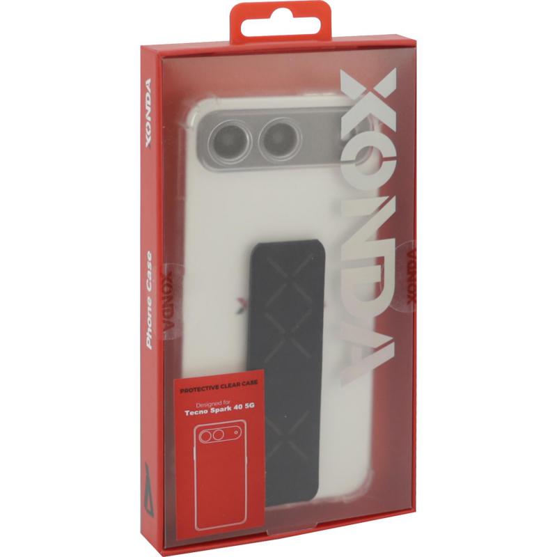 Back Cover Mobile Case with Strap, for Tecno Spark 40 5G, Clear