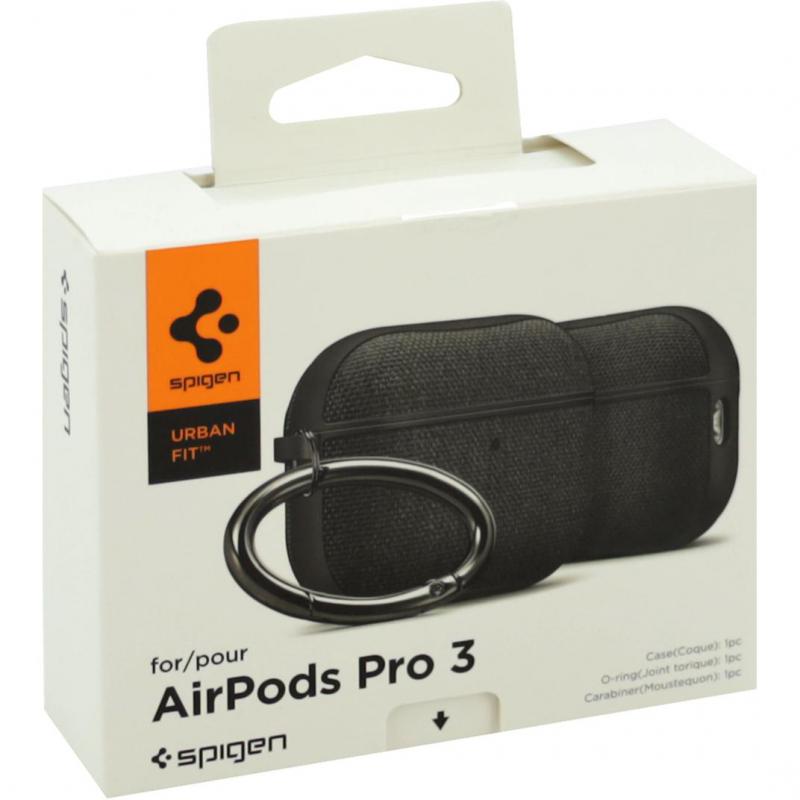 Spigen Urban Fit Earbuds Case, for Apple AirPods Pro 3, Black