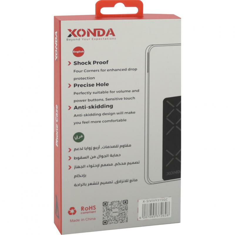 Xonda Back Cover Mobile Case with Strap, for vivo Y31 5G, Clear — 2