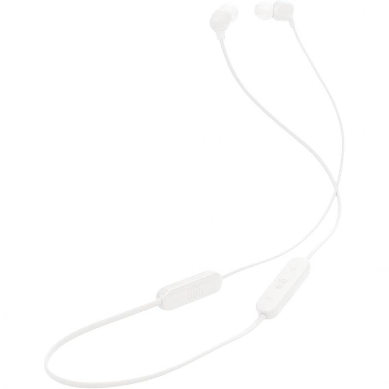 JBL In-Ear Earphones, Bluetooth, Built-in Microphone, White