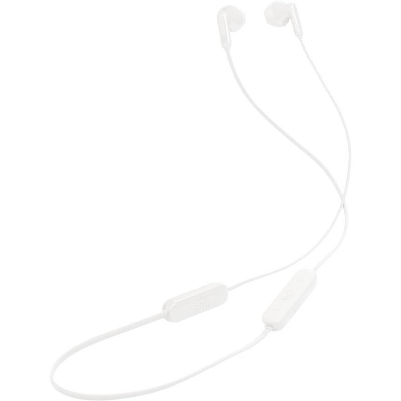 JBL T235 In-Ear Earphones, Bluetooth, Built-in Microphone, White