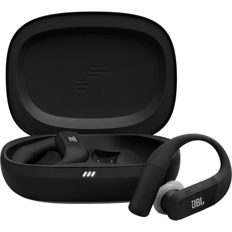 JBL Endurance Peak 4 Earbuds, Adaptive Noise Cancelling, Bluetooth, USB (Charging), Built-in Microphone, Black/Grey
