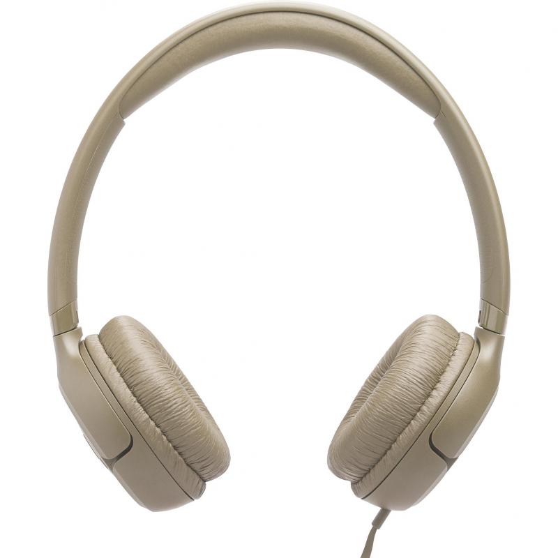 JBL Tune 530C On-Ear Headphones, Wired, Built-in Microphone, Beige
