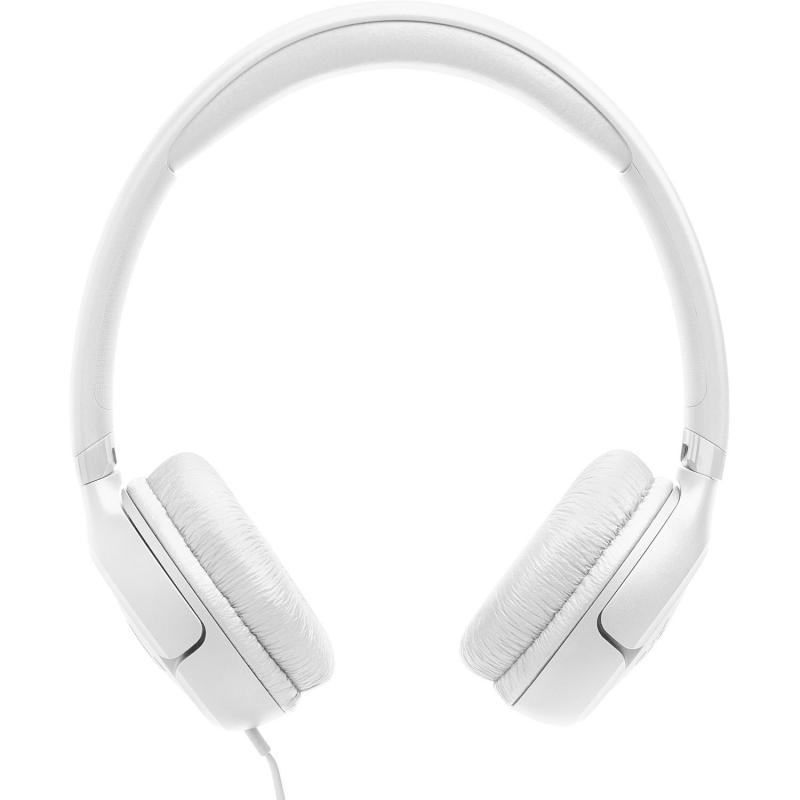 JBL Tune 530C On-Ear Headphones, Wired, Built-in Microphone, White
