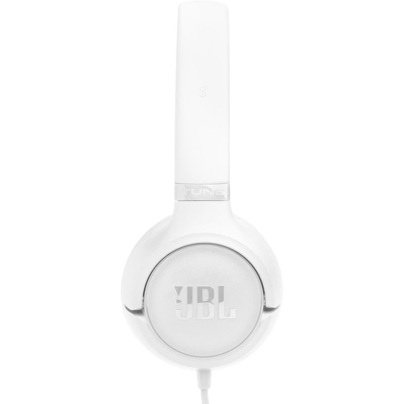JBL Tune 530C On-Ear Headphones, Wired, Built-in Microphone, White — 3