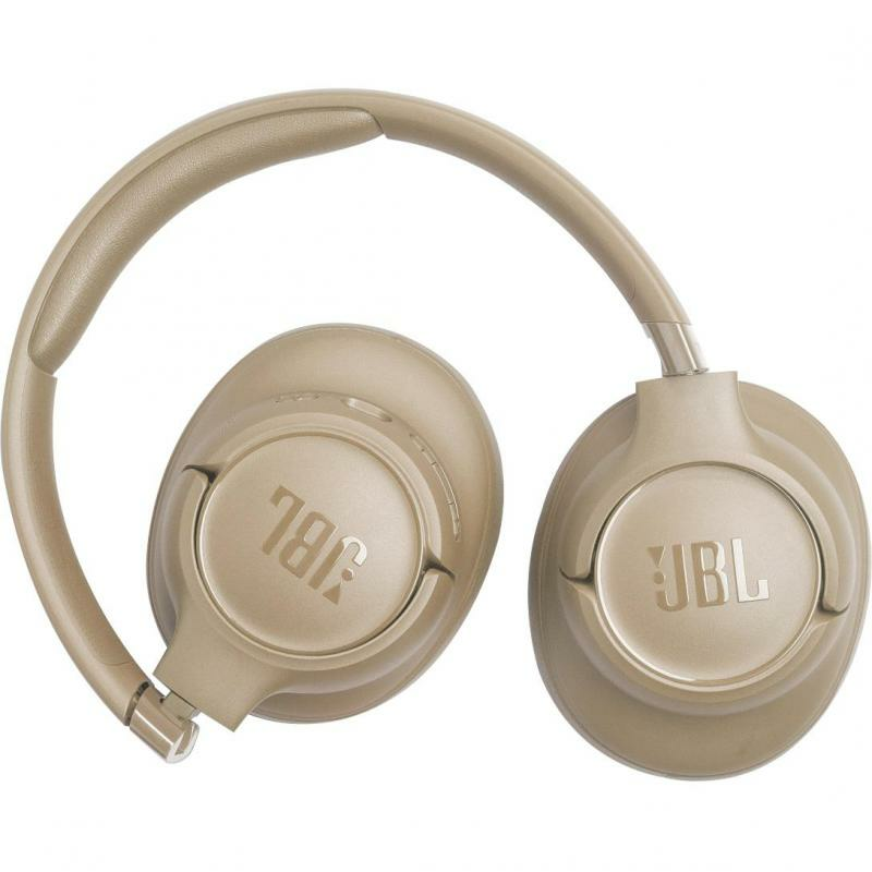JBL T730 On-Ear Headphones, Active Noise Cancelling, Bluetooth, Built-in Microphone, Beige — 4