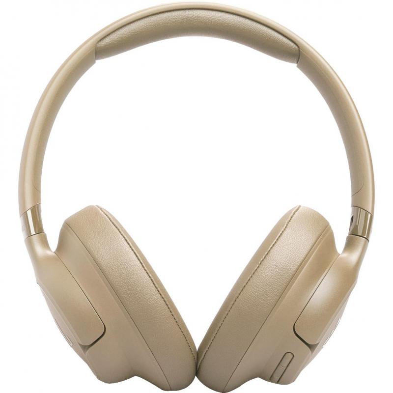 JBL T730 On-Ear Headphones, Active Noise Cancelling, Bluetooth, Built-in Microphone, Beige